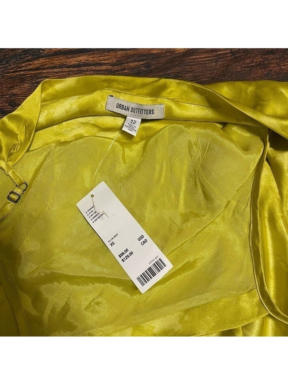 NWT Urban Outfitters Dragon Satin Dress XS - Picture 6 of 10